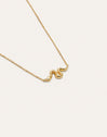 Collar Serpiente Baño Oro