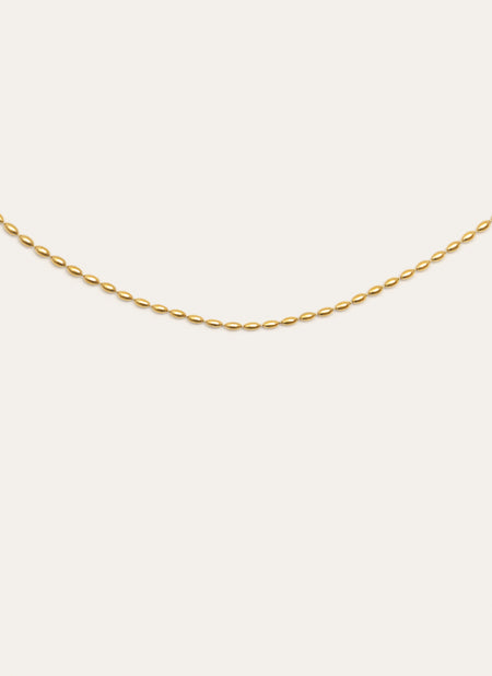 Collar Serpentine Acero Baño Oro
