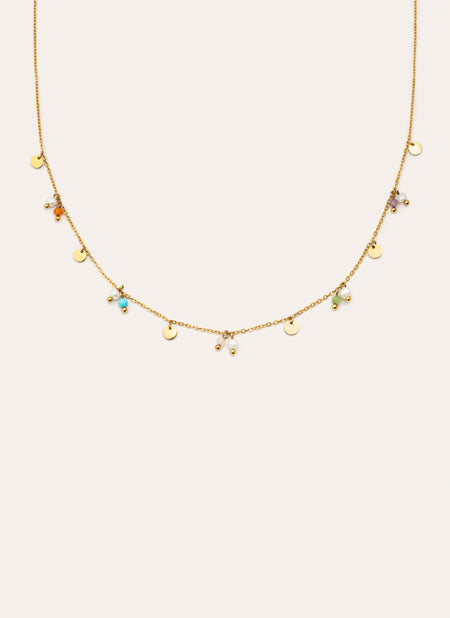 Collar Shamira Acero Baño Oro