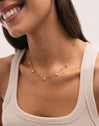 Collar Shamira Dots Acero Baño Oro