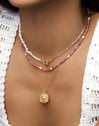 Collar Solstice Sun Baño Oro
