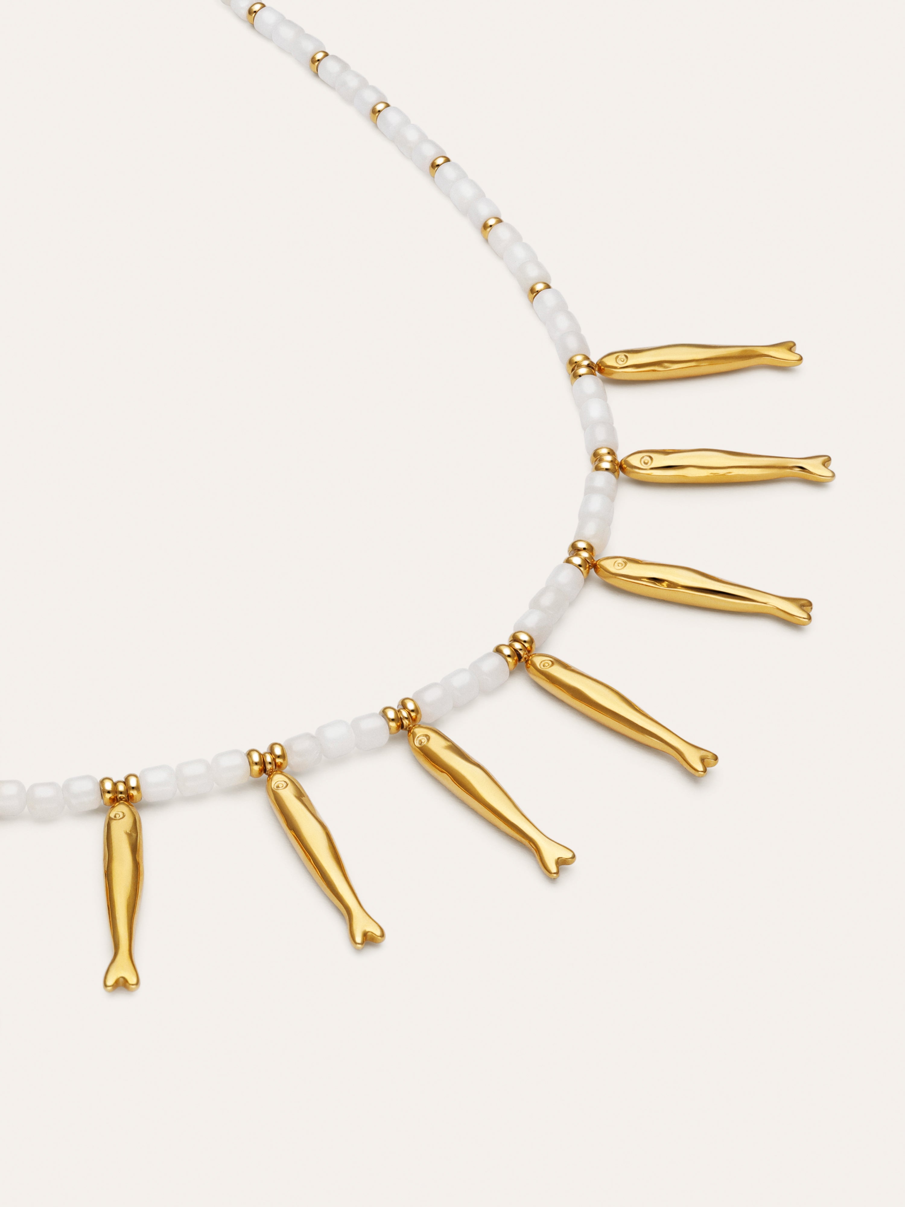Collar Costa Acero Baño Oro