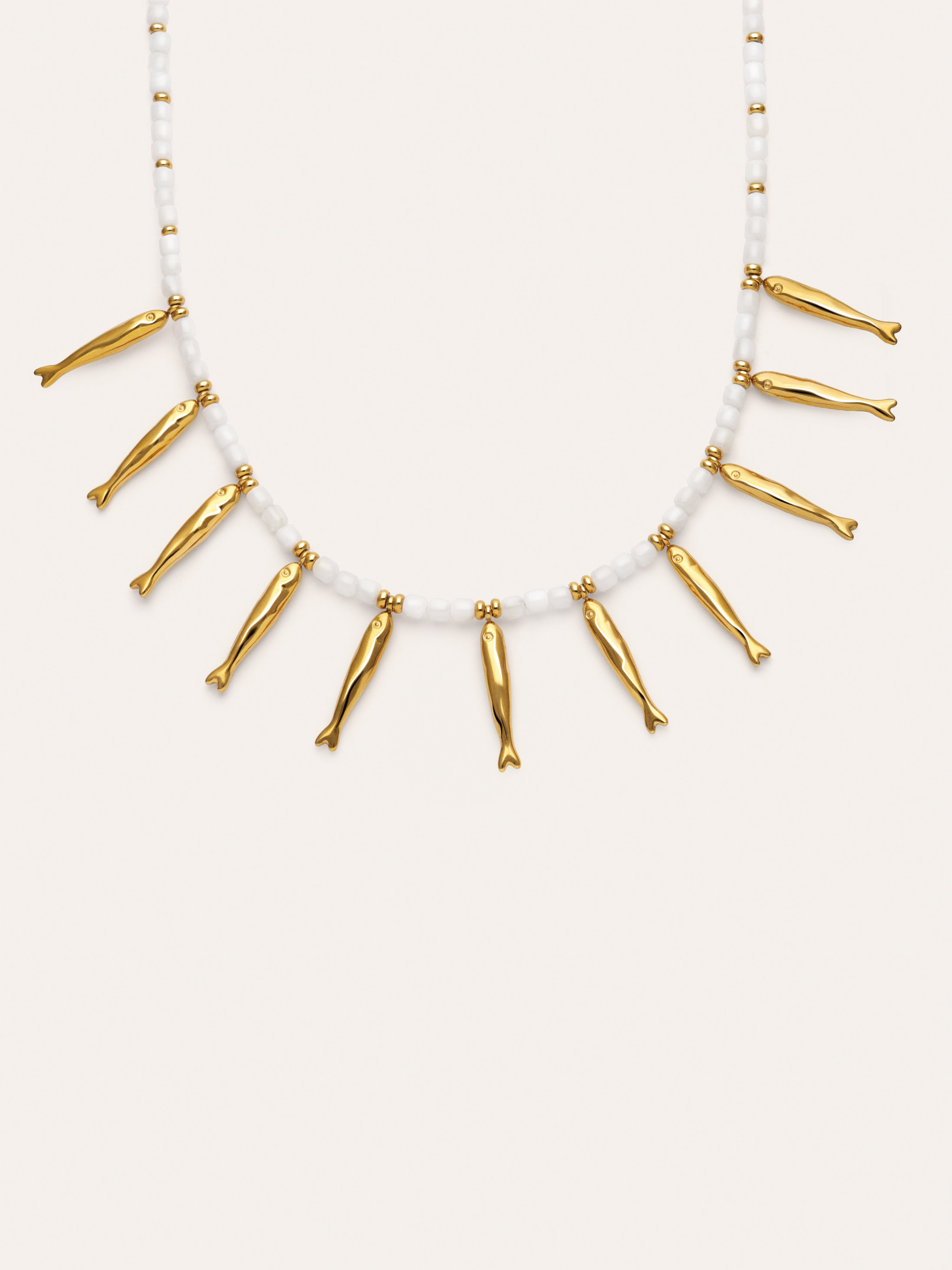 Collar Costa Acero Baño Oro