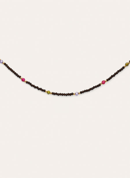 Collar Winter Glam Acero Baño Oro