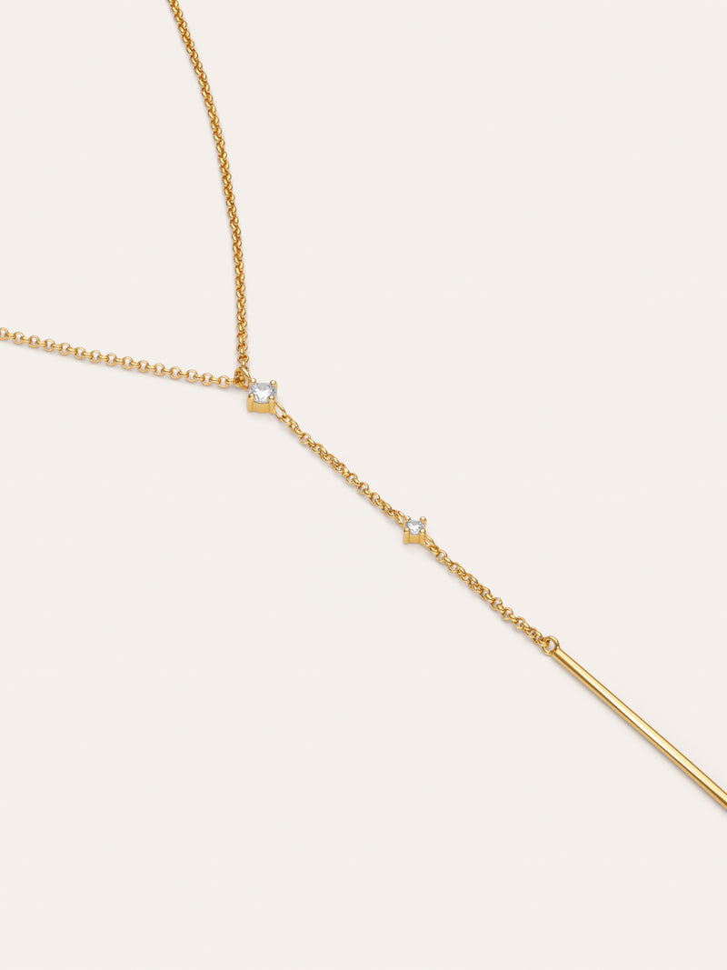 Collana Y Sparks Stick placcata in oro