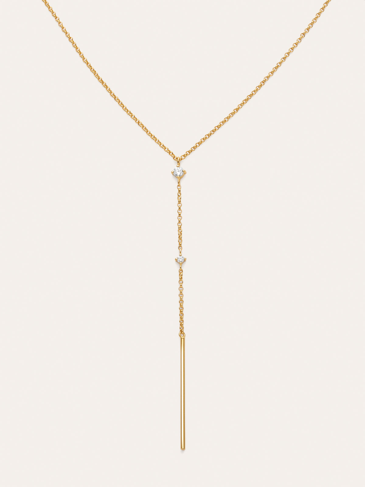 Collana Y Sparks Stick placcata in oro - vista 4