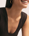 Collana Y Stick Acciaio placcata in oro - puesto en modelo
