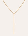 Collana Y Stick Acciaio placcata in oro