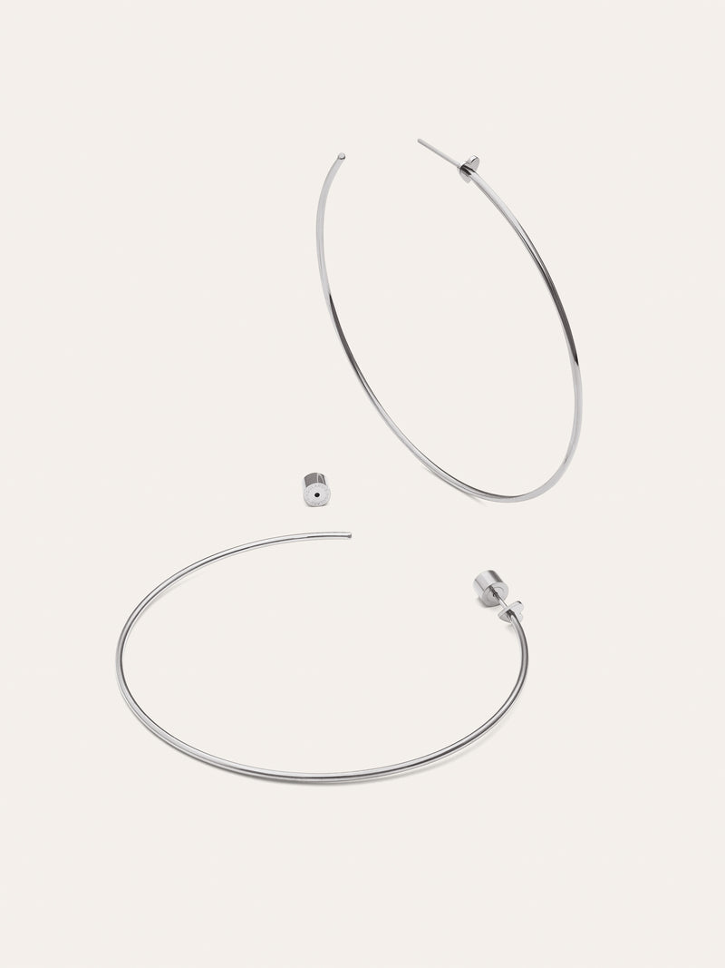 Pendientes Aro Ankara Heart XL Acero