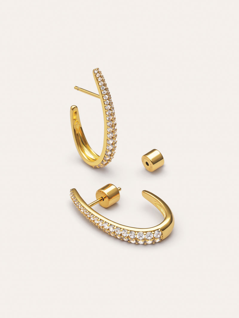 Pendientes Aro Aby Sparks Baño Oro