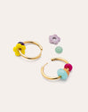 Pendientes Aro Carmen True Flower Colors Acero Baño Oro