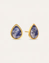 Orecchini Alma Cianite Acciaio Placcati Oro