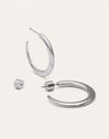 Imagen detalle de Hoop Earrings Zenith Steel