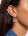 Pendientes Aro L Colors Baño Oro