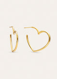 Boucles d'oreilles Créoles Cuore Acier Plaqué Or