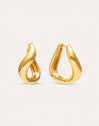 Hoop Earrings Onda Gold Plated
