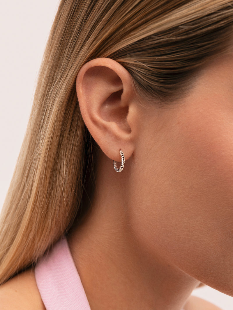 Pendientes Aro Twist Acero