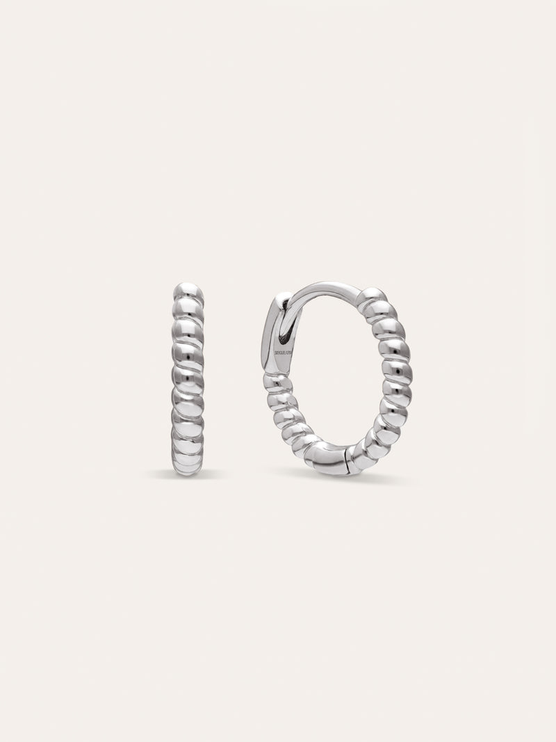 Pendientes Aro Twist Acero