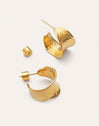 Imagen detalle de Boucles d'oreilles bohèmes en acier plaqué or