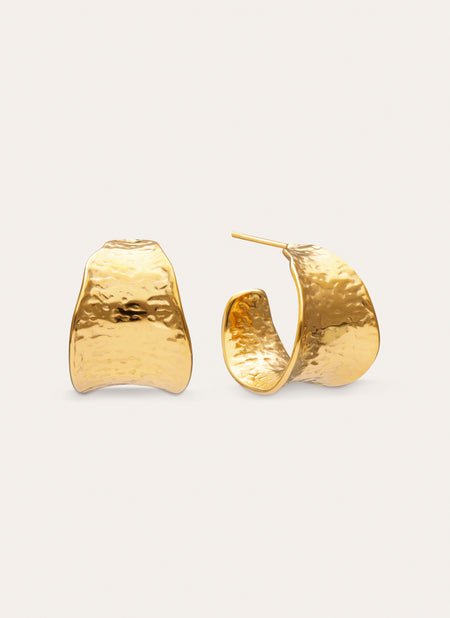 Boho Steel Gold-Plated Earrings
