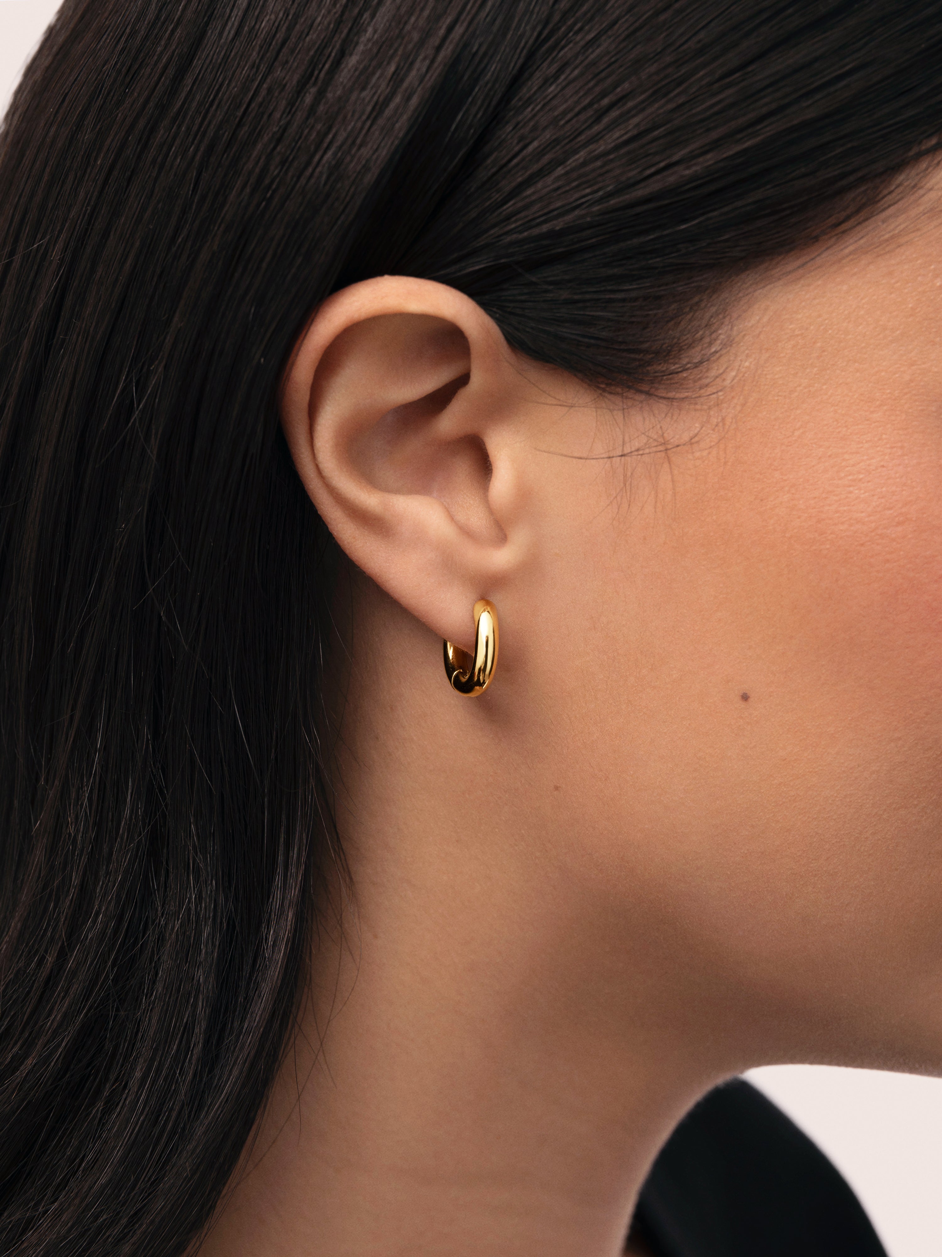 Pendientes Aro Carmen S Acero Baño Oro