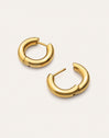 Pendientes Aro Carmen S Acero Baño Oro