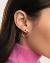 Pendientes Circle Estelar Baño Oro