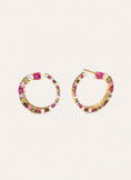Pendientes Circle Estelar Baño Oro
