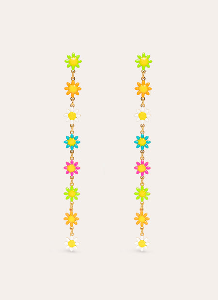 Daisy May Stainless Steel Gold Earrings