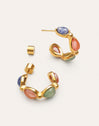 Pendientes Gota Stones Acero Baño Oro