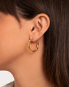 Lake Gold Hoop Earrings