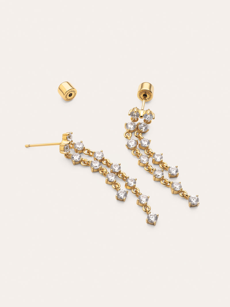 Pendientes Long Scarlett Baño Oro