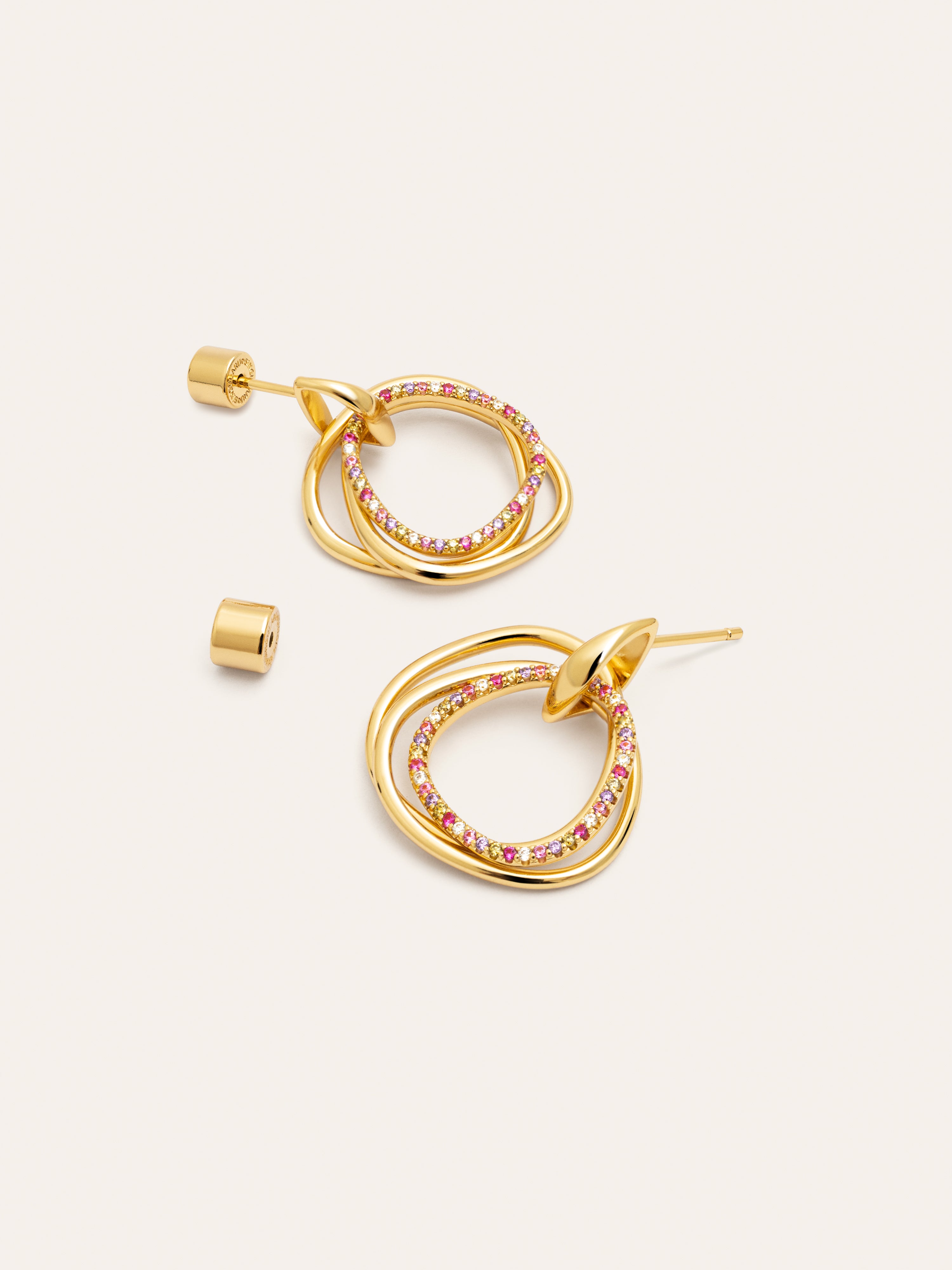 Pendientes Oria Colors Baño Oro