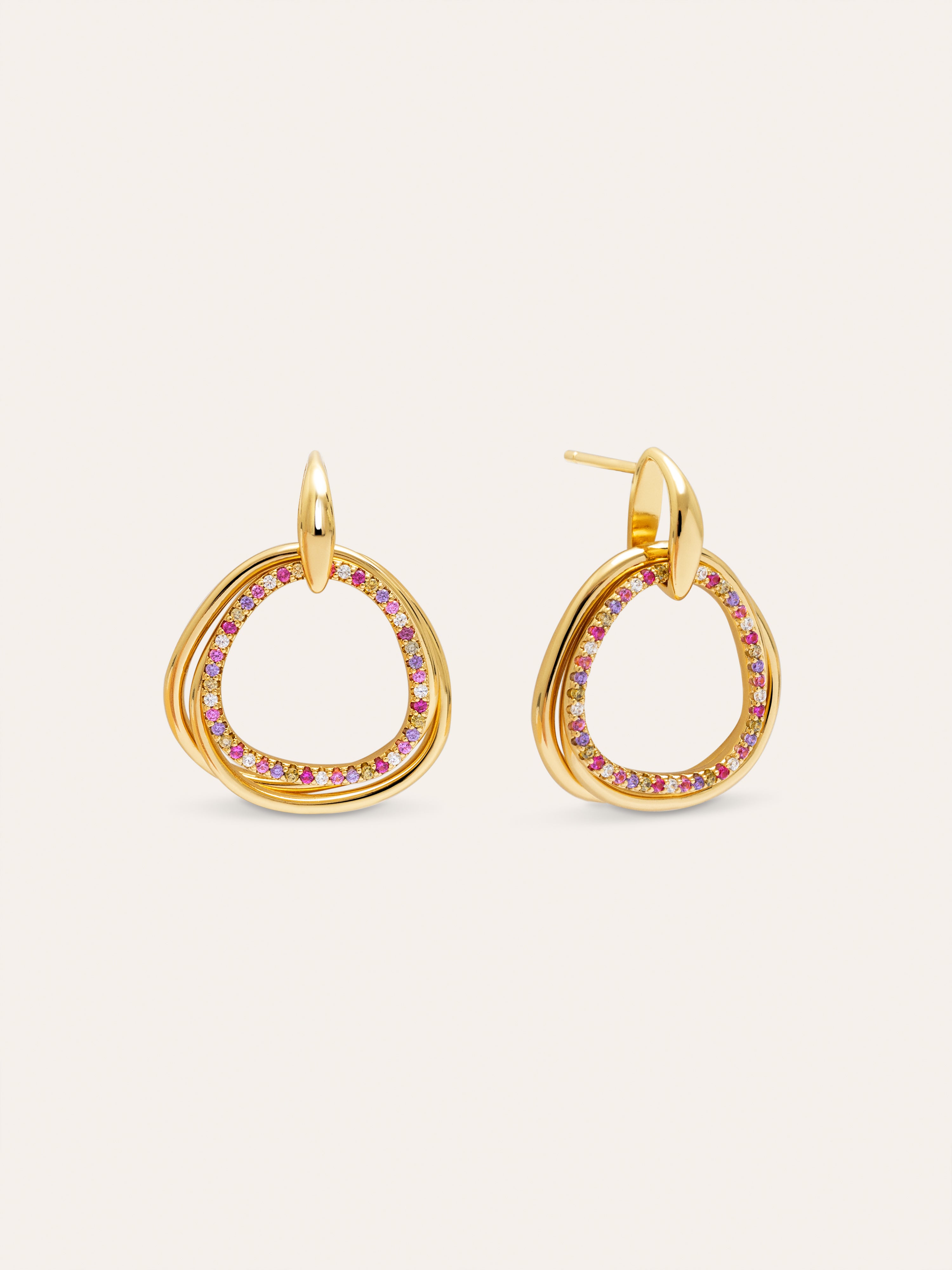 Pendientes Oria Colors Baño Oro