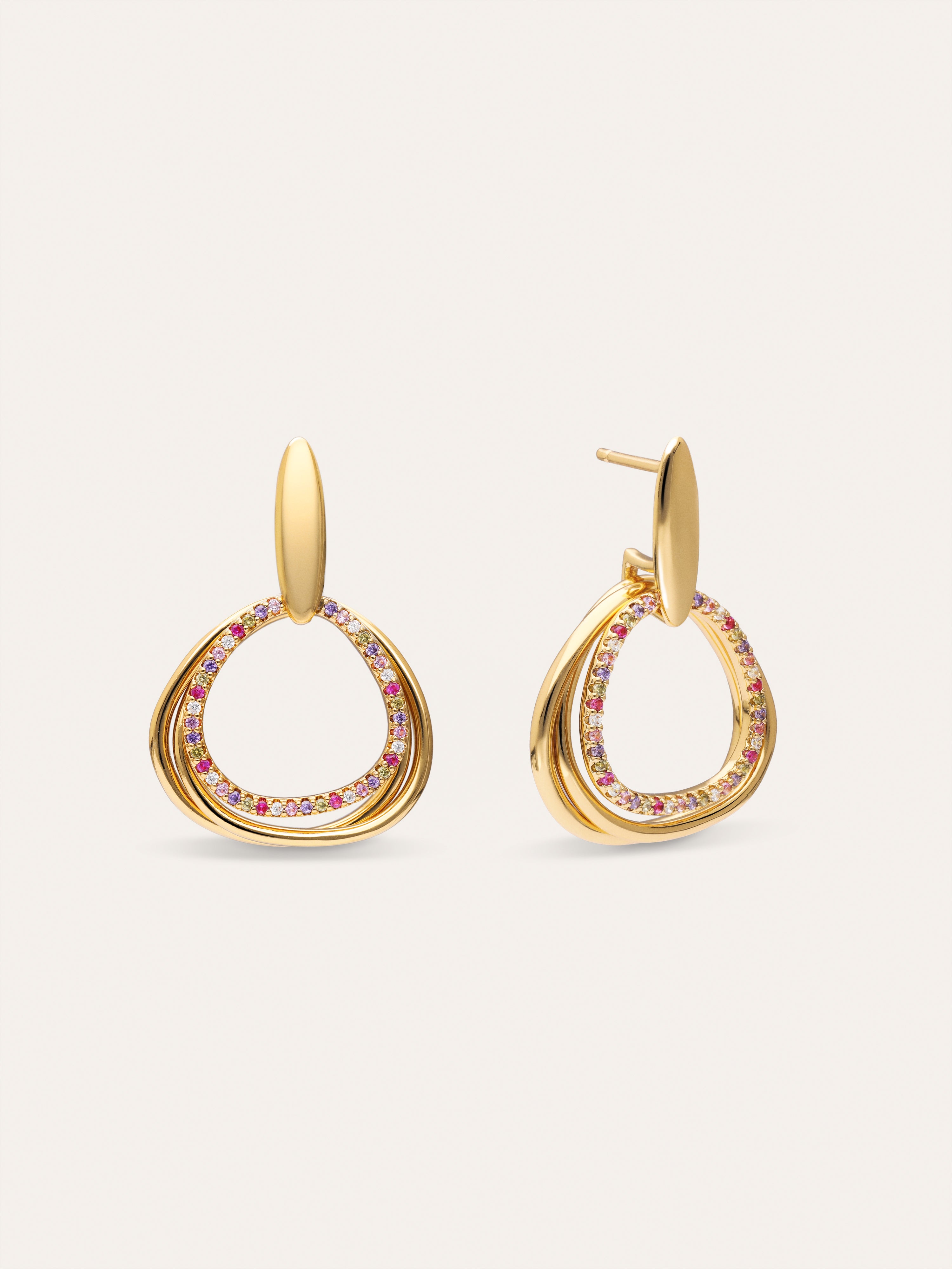Pendientes Oria Colors Baño Oro