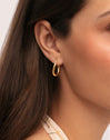 Boucles D’oreilles Créoles Paloma Plaqué Or