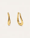 Boucles D’oreilles Créoles Paloma Plaqué Or