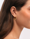 Pendientes Pebbles Sun Acero Baño Oro