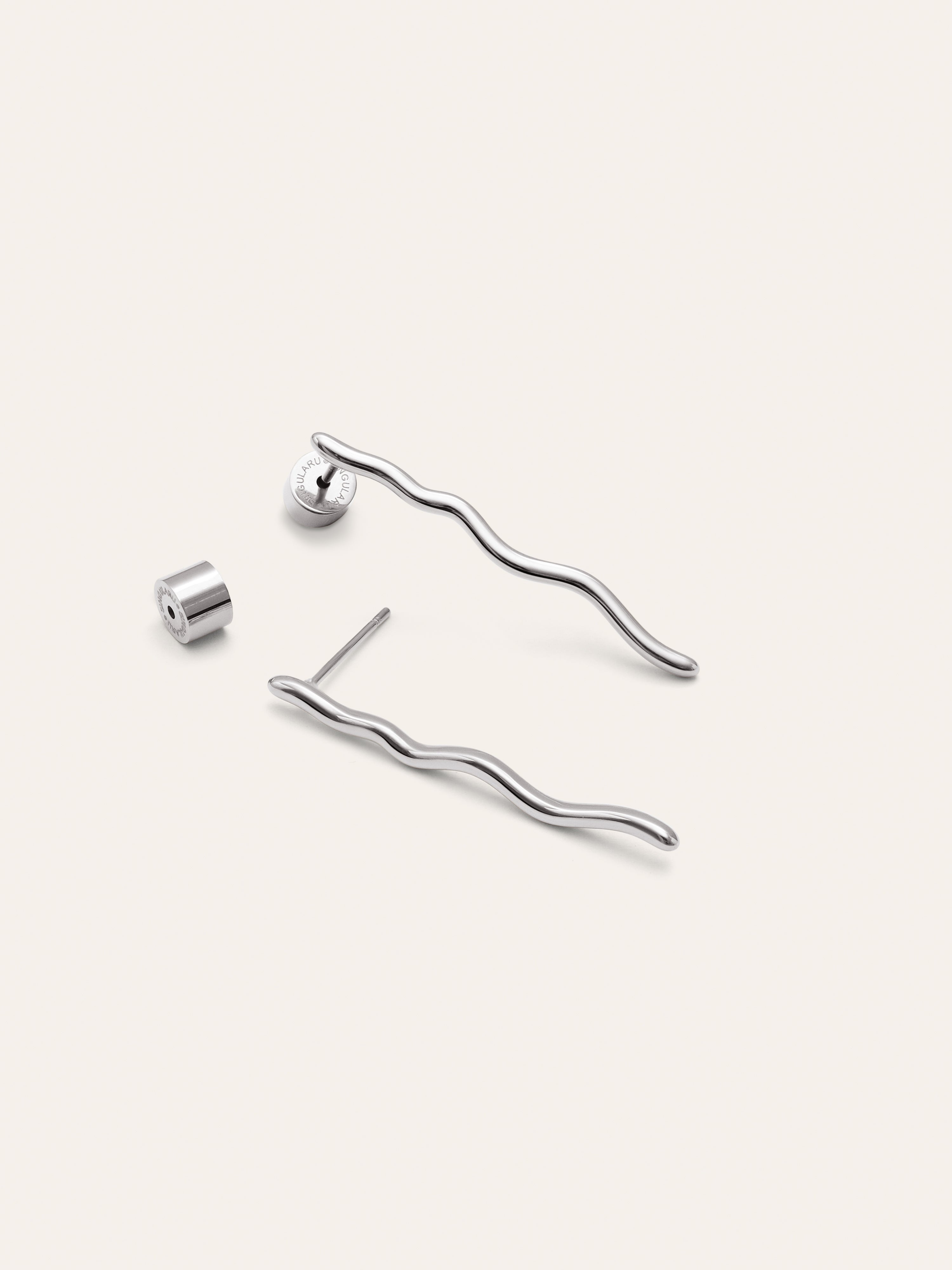 Pendientes Serpiente Acero