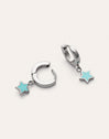 Pendientes Aro Star Sky Enamel Acero