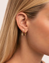 Penélope Gold Single Hoop Earring