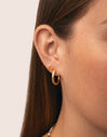 Losse oorbel Sea Crabby verguld met 18kt goud - puesto en modelo