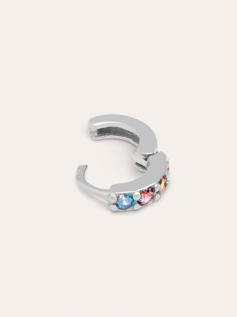 Losse creool Cleo S Colors Zilver