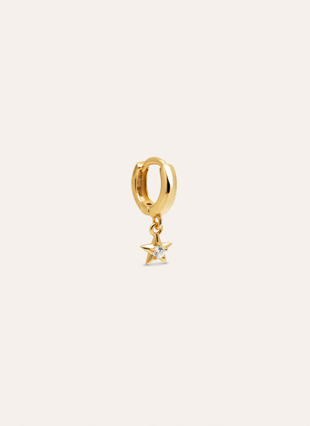 Dance Star Gold Single Earring 