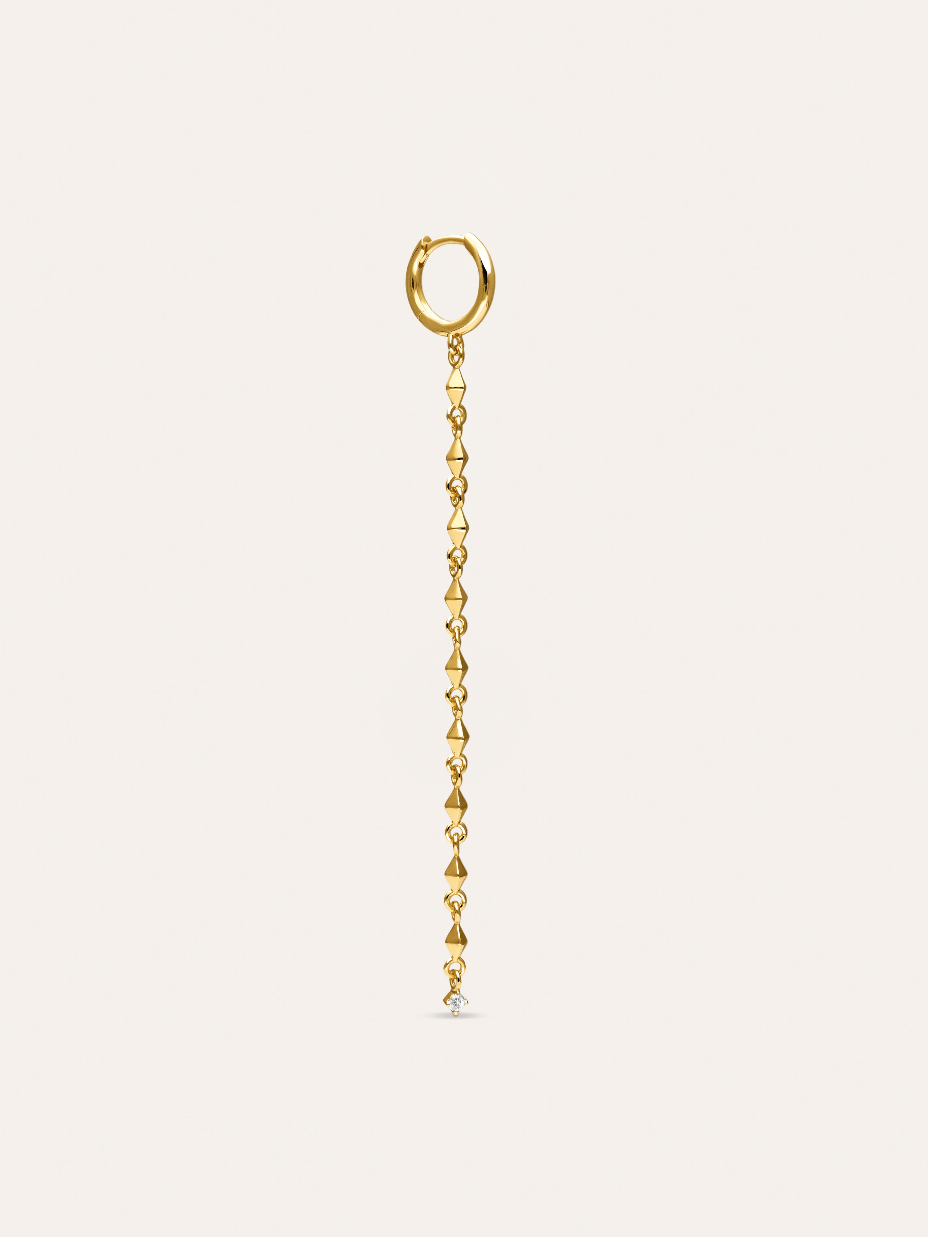 Long Lía Gold Single Earring 