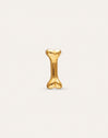 Mini Bone Gold-Plated Silver Single Earring