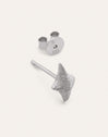 Pendiente Suelto Organic Star Spark Plata