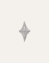 Pendiente Suelto Organic Star Spark Plata