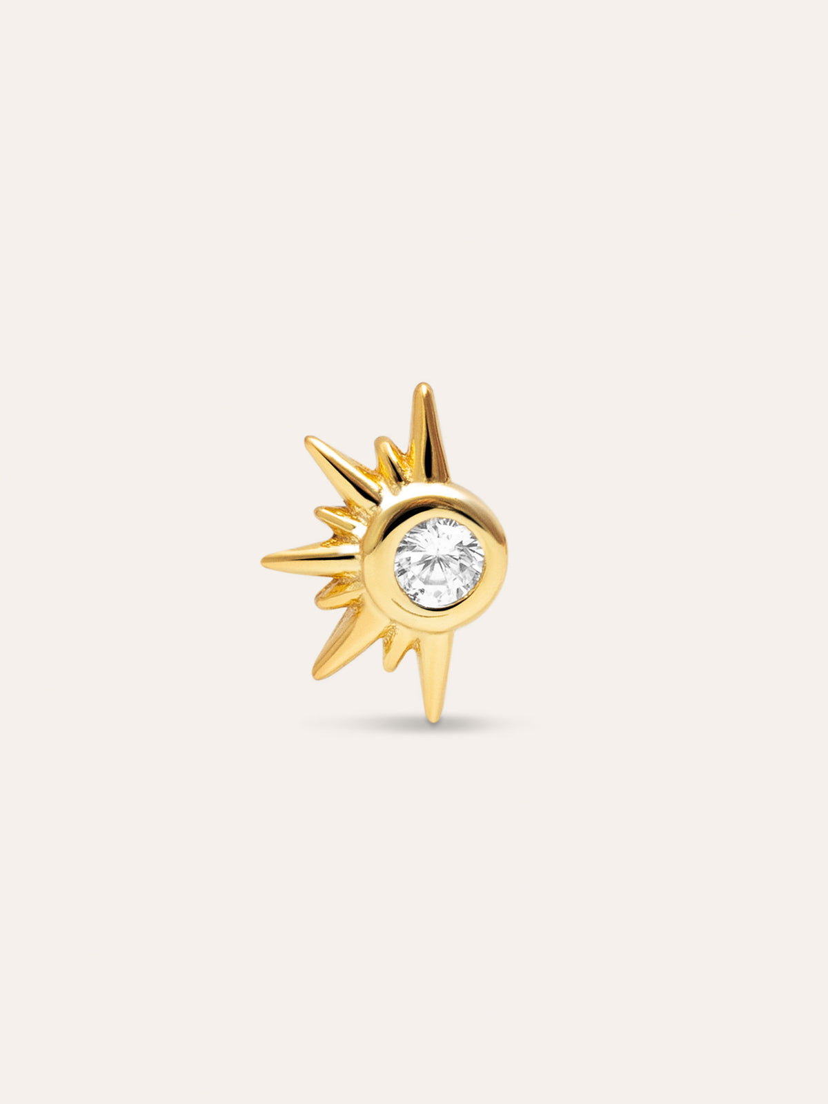Pendiente Suelto Solar Baño Oro