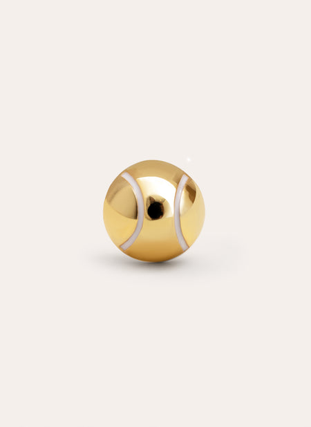 Tennis Gold Single Earring